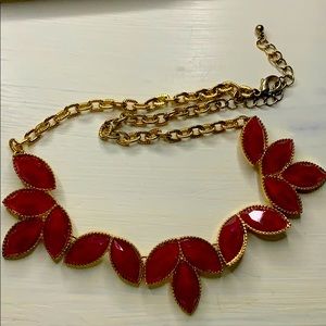 burgundy necklace